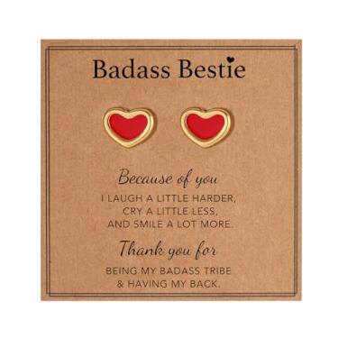 Imagem de Brincos femininos modernos para dia dos namorados 2026, rosa, vermelho, coração, aço inoxidável, para amigas, namorada, esposa, mãe, Aço inoxidável, Sem pedra preciosa