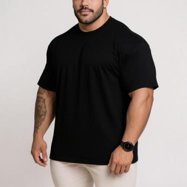 Imagem de Camiseta Oversized Masculina GYM Maromba Plus Size G1 ao G4 Treino Aca