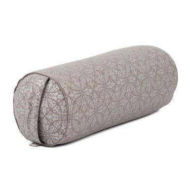 Imagem de YOGATERIA Bodhi Almofada Cilíndrica Bolster Maharaja |P/Meditação, Relaxamento e Yoga Restaurativa | Recheio de Kapok/fibra de paina e capa em algodão 65cm x 22cm 1.7kg (Raja/nude)
