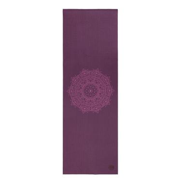 Imagem de YOGATERIA Bodhi Tapete Yoga Leela Mandala PVC ECO | 4,5 mm espessura | Treino Ginástica e Pilates | Macio e Aderente 183x60 cm (ameixa, mandala-roxo)