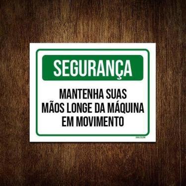 Imagem de Kit 10 Placas Segurança Mantenha Suas Mãos Longe - Sinalizo.Com