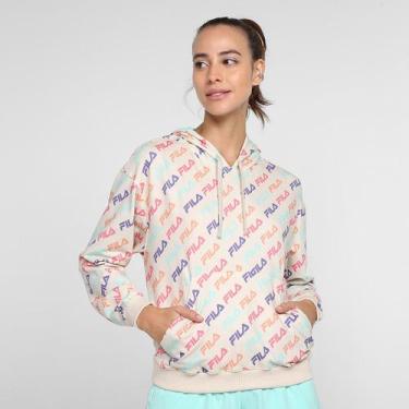 Imagem de Moletom Fila Colors Fun Com Capuz Feminino, Estampado, M