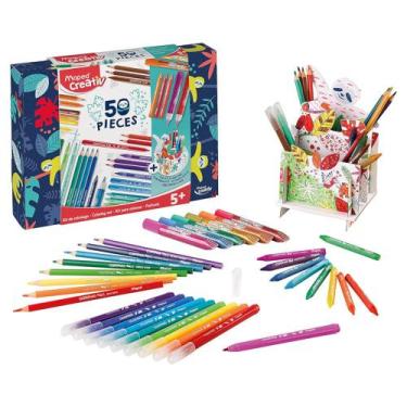 Imagem de Kit de Pintura e Colorir Maped Creativ com 50 Peças