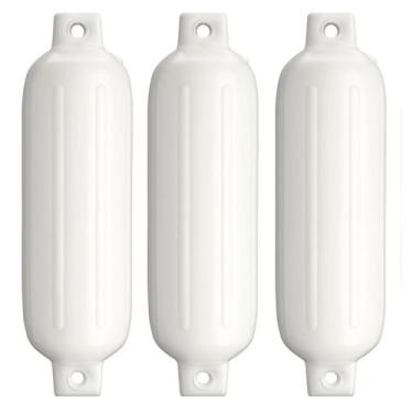 Imagem de Defensa Inflável Pvc Branca G3 14,5 X 51,5cm Lancha Barco 3 un - Noste