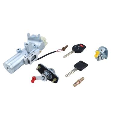 Imagem de ELSOON Chave de interruptor de cilindro de bloqueio de ignição D8700-1HL0A compatível com Versa 2012-2019 (a chave remota não inclui bateria)