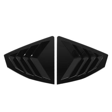 Imagem de aqxreight Tampa de Acabamento do Obturador da Janela Lateral Traseira Painel Preto Brilhante Resistente a Arranhões para STI VB 2022+ Atualização Externa do Carro, Tampa de Ventilação à Prova de