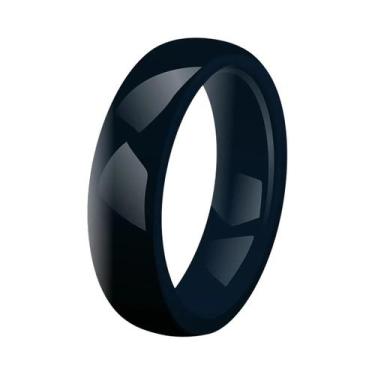 Imagem de Anel De Cerâmica De 6mm De Largura Para Homens E Mulheres, Aliança Hip