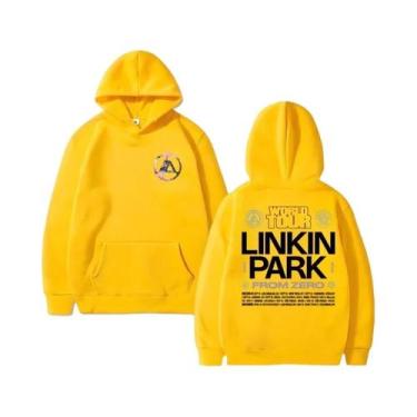 Imagem de Moletom Masculino Estilo Harajuku Linkin Park World Tour Outono Invern