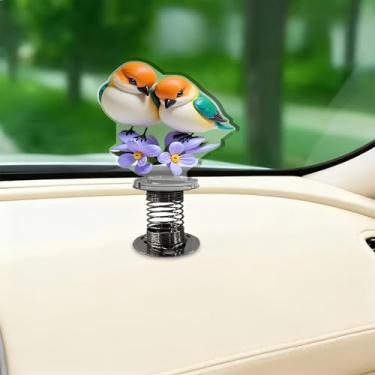 Imagem de Acessórios de acrílico para carro e decoração de casa design criativo de personagem joaninha com mola agitada, adequado para carro, mobiliário doméstico, mesa e bicicleta, presente de Natal ideal para