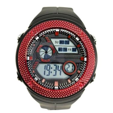 Imagem de Relógio Masculino Onix Digital IT-8982（0183） Preto e Vermelho-Masculino