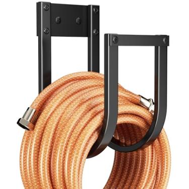 Imagem de Suporte de parede para mangueira de jardim – Gancho de mangueira de água de metal para exterior, gancho durável para jardim, garagem ou jardim