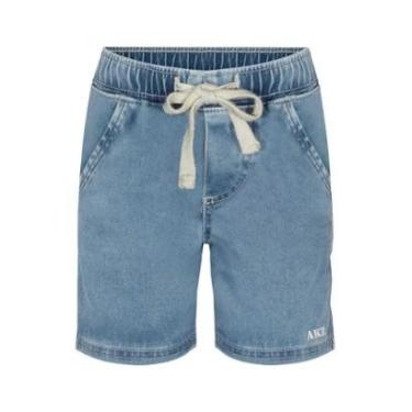 Imagem de Bermuda Infantil Menino Jeans Azul Alakazoo-Masculino