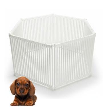 Imagem de Kit cercado multiuso em pvc 6 módulos 80 cm - RESOLVE CERCADOS, Branco