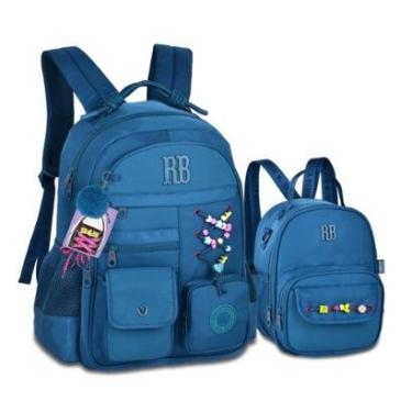 Imagem de Mochila Juvenil com Lancheira Térmica Cadarços Rebecca Bonbon-Feminino