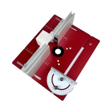 Imagem de Placa De Inserção De Alumínio De Precisão Para Mesa De Tupia Com Guia 