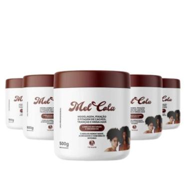 Imagem de Kit 6 Unidades Mel Cola Cachos Naturais e Orgânicos 500g - Trihair