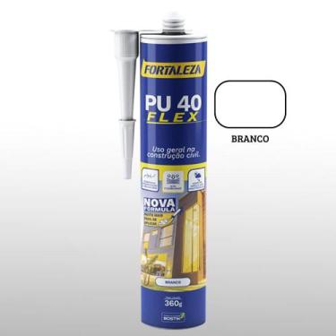 Imagem de Cola Pu40 Fortaleza 400g Branco Adesivo Multiuso Selante Vedação Vidro