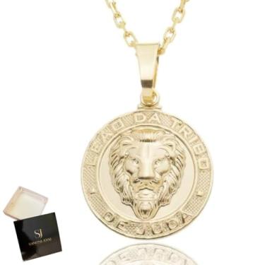 Imagem de Cordão De Ouro Masculina em Moeda Antiga Banhada Não Suja