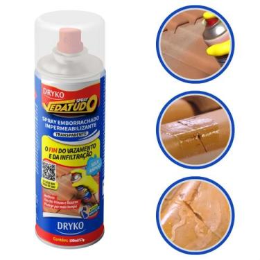 Imagem de Spray Impermeabilizante Emborrachado Vedatudo Dryko 100ml para Vazamen