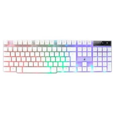 Imagem de Teclado Semi Mecânico Gamer Rise Mode G1 Full, Membrana, USB, Branco - RM-TG-01-FW-Unissex