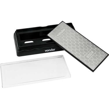 Imagem de Pedra Afiar Diamantada Base 7 Dupla Face G600/1200 Vonder