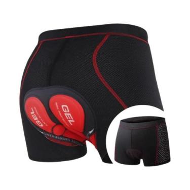 Imagem de Shorts De Ciclismo Masculinos Respiráveis Com Almofada De Gel 5D Antid