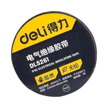 Imagem de Fita Isolante PVC 10m 20m Retardante De Chamas Impermeável Resistente 