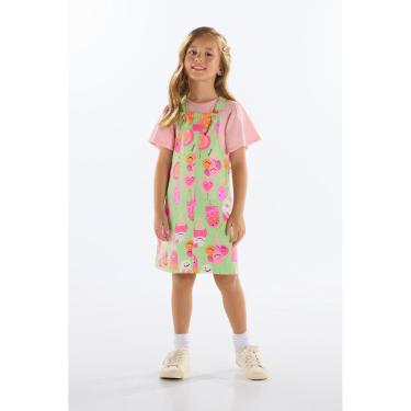 Imagem de Salopete Infantil em Moletom Quimby-Feminino