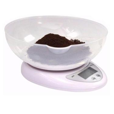 Imagem de Balança Para Cozinha Digital Com Cuba Acrilico De Alta Precisao 5kg