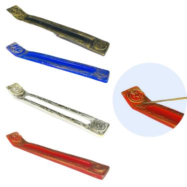 Imagem de Incensário Régua OM em Resina 24 cm - Escolha a Cor