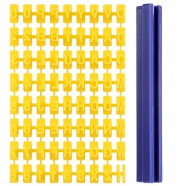 Imagem de 72 peças de carimbos de letras de argila números, carimbos do alfabeto para biscoitos, chocolate - Carimbos de letras de cerâmica para polímero de argila, molde pequeno do alfabeto, fondant, bolo