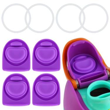 Imagem de ZONBBEE 4 conjuntos de rolha de borracha de substituição e vedação de anel de vedação compatíveis com Owala FreeSip 680 g 947 g, tampa de inserção de garrafa de água, peças de vedação para Owala 16/19