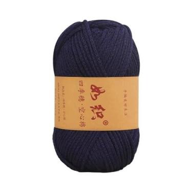 Imagem de Fio De Crochê E Tricô 100g 85M, 65% Algodão, Linha De Lã Artesanal Par