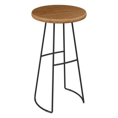 Imagem de Mesa Bistrô Redonda Alta Astra Base Metálica - Pallazio