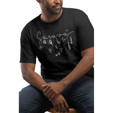 Imagem de Camiseta Orixás Umbanda Candomblé Axé Religião Ferramentas - BLACKCHIC