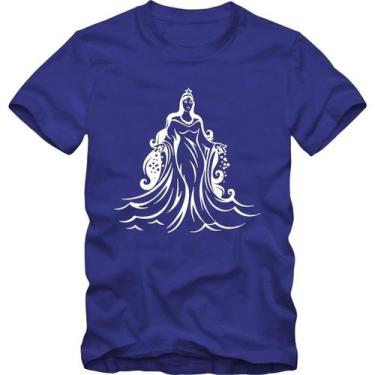 Imagem de Camiseta Iemanjá Orixá Tamanho Especial Plus Size G1 G2 G3 - BLACKCHIC