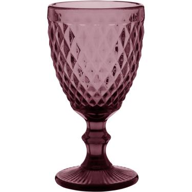 Imagem de Taça Água Vidro Rosa 330 ml 6 Peças