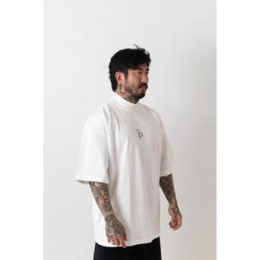 Imagem de Camiseta Oversized Gola Alta Company Off White-Unissex