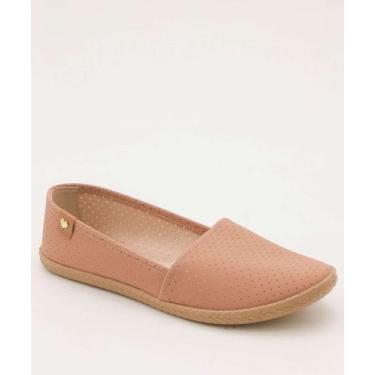 Imagem de Alpargata Feminina Nobuck Bico Redondo Moleca-35061, Bege, 36