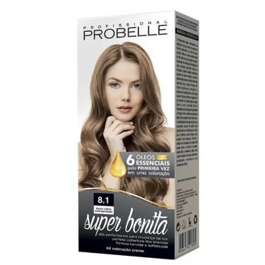 Imagem de Coloração Super Bonita Loiro Acinzantado 8.1 Probelle 50G