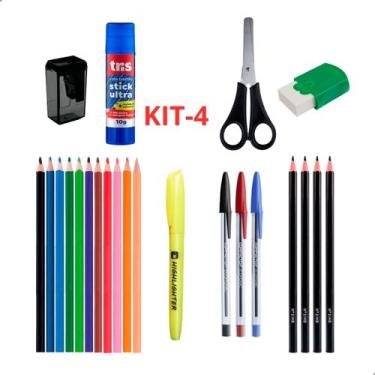 Imagem de Kit Material Escolar Completo Com 4 Opções Diferentes - - Darujo, KIT 