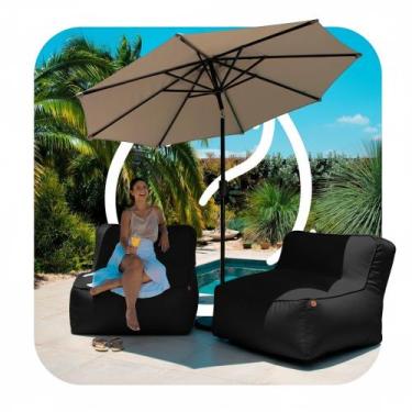 Imagem de Poltrona Impermeável para Área Externa Joy Kit com 2 - Eco Flame - Eco