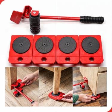 Imagem de Suporte Movedor De Móveis Rodinhas Geladeira Fogão Maquina