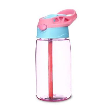 Imagem de Garrafa Squeeze 500ML Delicada Bico de Silicone C/ Botão Click Escolar