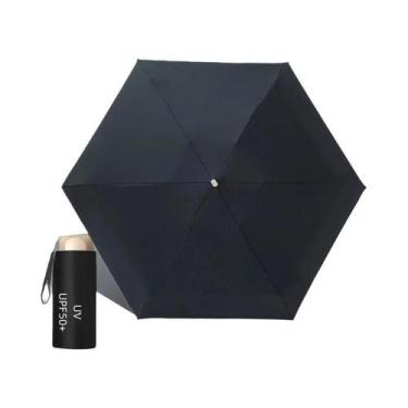 Imagem de Guarda-chuva Portátil Mini Dobrável Com Proteção UV UPF50+ Para Viagem