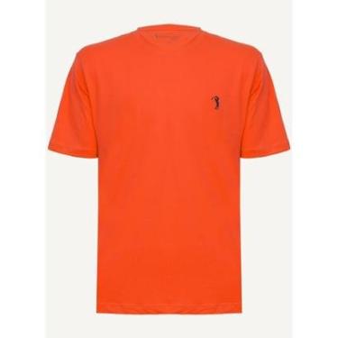 Imagem de Camiseta Aleatory Lisa Laranja Avermelhado-Masculino