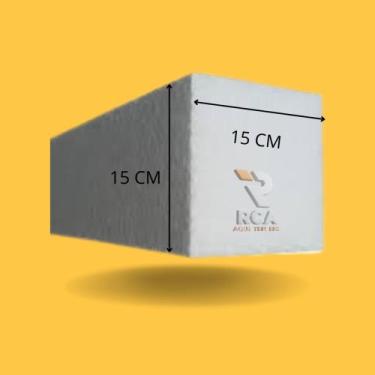 Imagem de Moldura Externa Isopor Eps 2mt 15x15cm Fachada Viga Branco - rcaeps