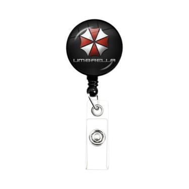 Imagem de Porta-Crachá Retrátil Com Design De Guarda-Chuva, Suporte Para Cartão 