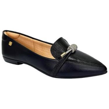 Imagem de Sapatilha Santinelli Bico Fino 1266-642 Preto-Feminino