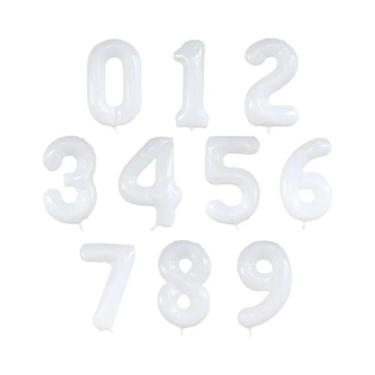 Imagem de Balões De Aniversário De 40 Polegadas Em Folha, Balões De Hélio Com Nú